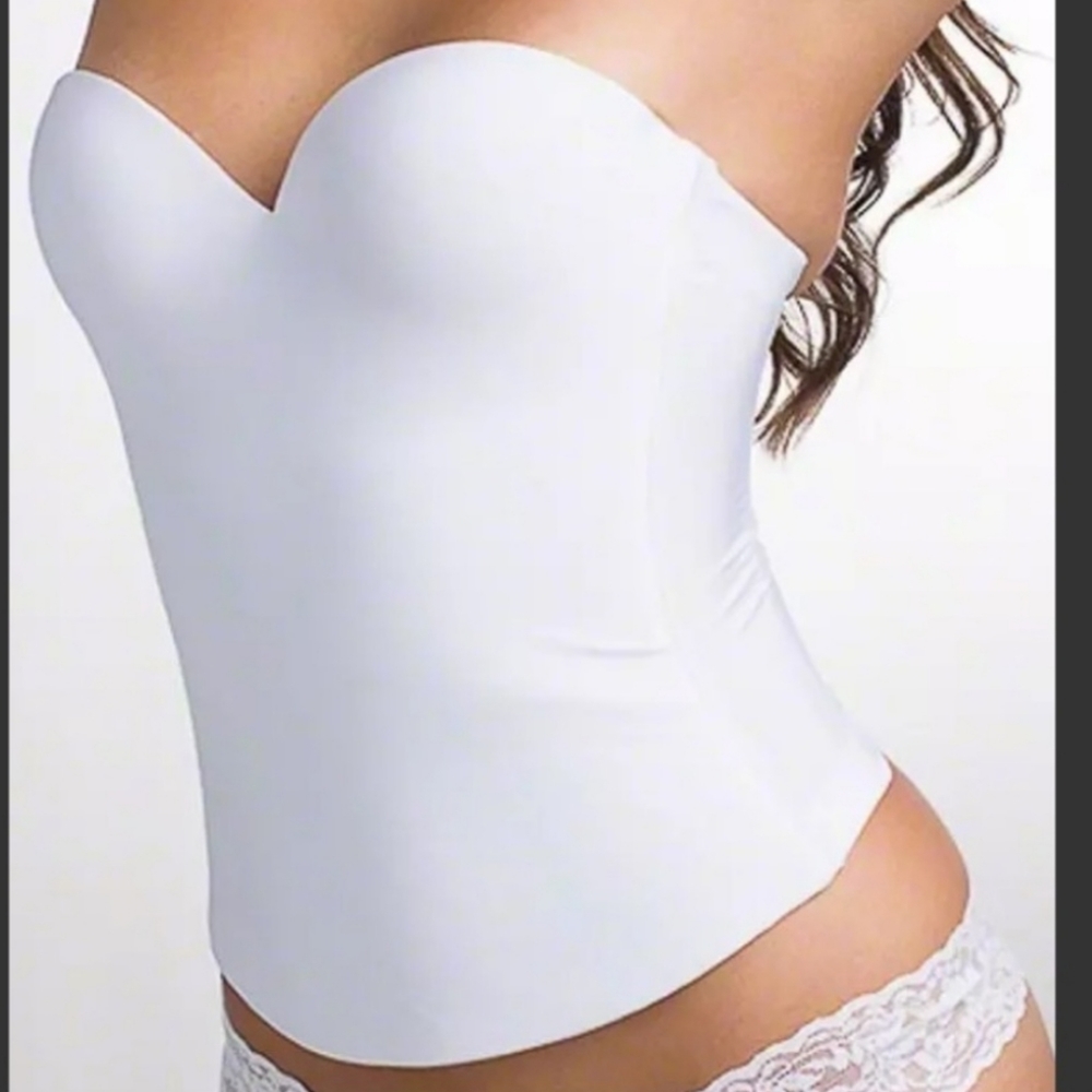 David's Bridal sz 38D strapless bustier